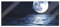 Pixxprint Glasbild Panorama, Wandbild aus Echtglas, aufgehender Mond über Wasser, 120x50 cm, inkl. Aufhängung und Abstandshalter