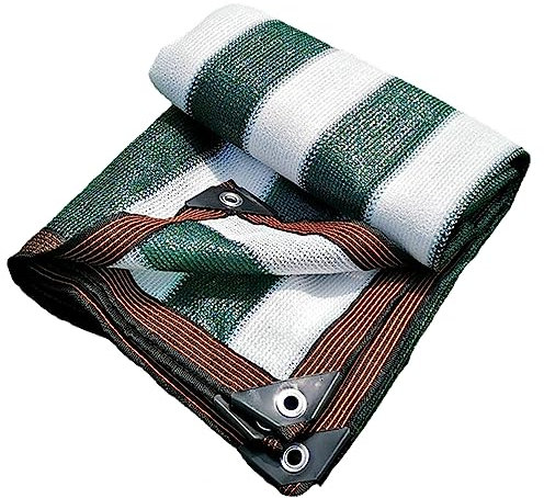 4x4m Gewächshaus Schattiernetz Mit ösen,Sonnensegel Rechteckig Schattierungsgewebe HDPE 90% Uv Schutz Zaun Windfest Schattennetz Für Garten, Sportplatz, Maschendrahtzaun