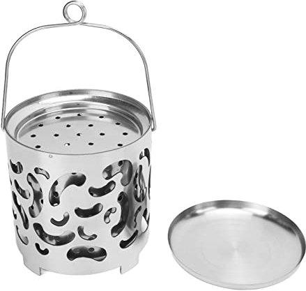 Stufa da Campeggio, Tenda da Campeggio Esterna Copertura Per Stufa Riscaldante Mini Riscaldatore Portatile Multifunzionale in Acciaio Inossidabile