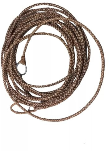 Ranch - Corda in pelle grezza intrecciata per lazo, cowboy, roccia western