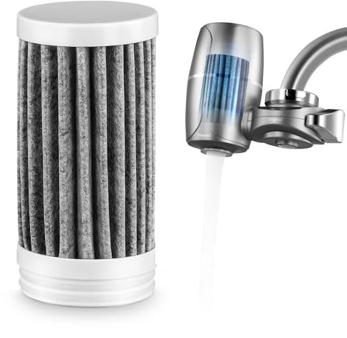 Elemento de filtro de purificador de agua, elemento de filtro de grifo de agua, elemento de repuesto del filtro de agua, accesorios de cocina para eliminar el cloro residual, gravilla, tierra y