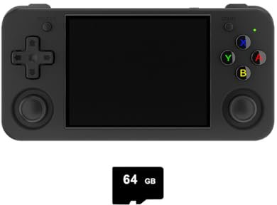 RG35XX H Retro Portable Handheld Game Console 3.5-inch IPS Screen Linux System Video Games Player 64G TF Card Preinstalled 4800 Classic Games, 3300mAH Battery