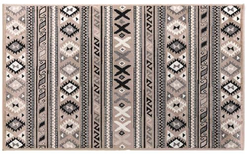 Douceur d'Intérieur Sakari Teppich, rechteckig (68 x 110 cm), Taupe, gewebte Viskose