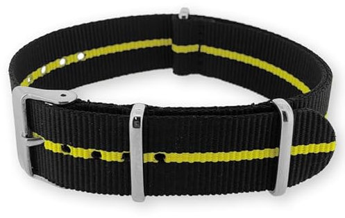 Natos.com - Skunk Gelb NATO Uhrenarmband G10 Military Nylon Strap - 20 mm