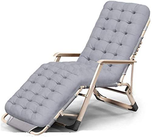 Robuste Liege mit Kissen für schwere Menschen – unterstützt 200 kg, zusammenklappbar und tragbar, Outdoor, Terrasse, Camping, Strand, Rasen