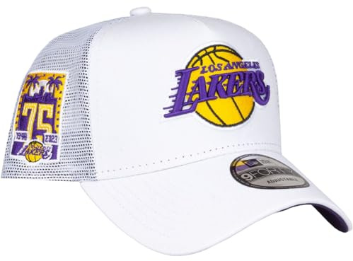New Era A-Frame Trucker Cap - 75TH Los Angeles Lakers weiß