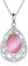 Rosa Kette für Damen Sterling Silber Keltische Knotenkette Rosa Kette Katzenauge Schmuck Geschenke für Damen