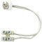 Portalámparas de cerámica G5.3, blanco, ideal para iluminación de hogares y espacios comerciales, compatible con bombillas G5.3.