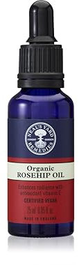 Neal's Yard Remedies Rosehip Oil, Rejuvenating & Nourishing Face Oil With Protective Vitamin E, Cruelty-Free, 25ml