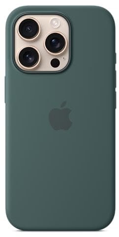 Apple iPhone 16 Pro Silikon Case mit MagSafe – Seegrün 