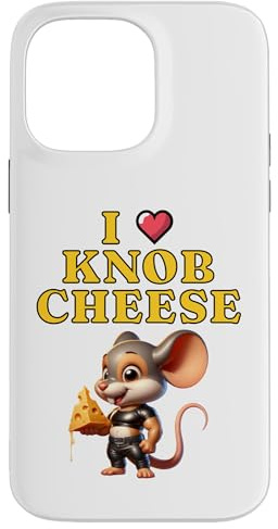 Funny Rude - I Love Knob Cheese for Stag Do Hen Party Mouse Case for iPhone 14 Pro Max