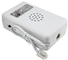 Campanello telefonico con luce LED, avviso sonoro, installazione facile, ideale per notifiche a casa o in ufficio.