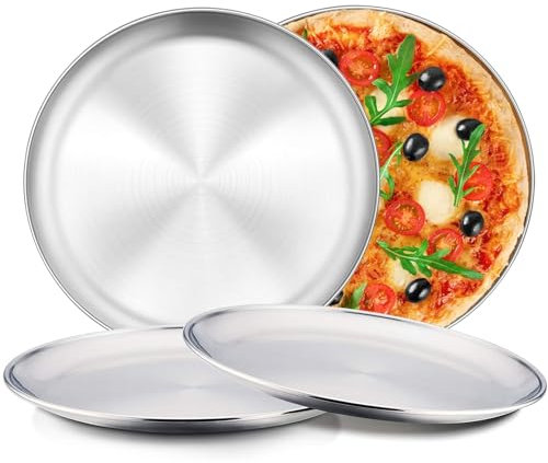 4 Pezzi Riutilizzabile All'aperto Piatto in Acciaio Inossidabile Piatto da Campeggio Set 20cm Piatti in Acciaio Inossidabile Stabili per il Campeggio, Cucina, Partito