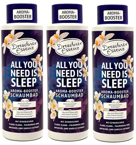 3er Pack Dresdner Essenz Aroma-Booster Schaumbad All you need is sleep 3x 500 ml