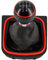 Schaltknauf + Schaltsack Set 5 Gang passend für VW Golf 5 + 6, 2003-2016, Plug & Play, Auto Schalthebel Schaltmanschette, mit Rahmen, schwarz - rot