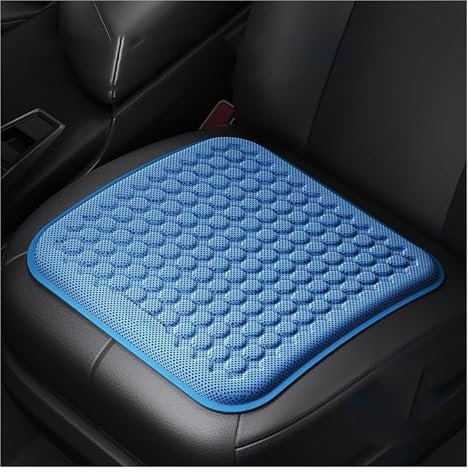 KOIYWQA Autositzkissen, Für Hyundai i30 2012-2017 Nur für Fahrer Auto Sitzkissen lindert Sitzschmerz Kalte Gelkühlung keilkissen,C Blue