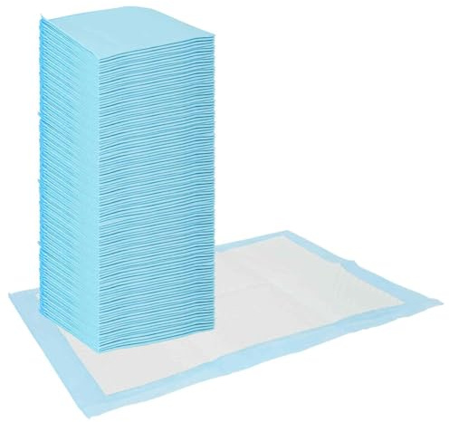 vidaXL Vliesstoff Haustier Trainingspad 400 STK. Blau und Weiß