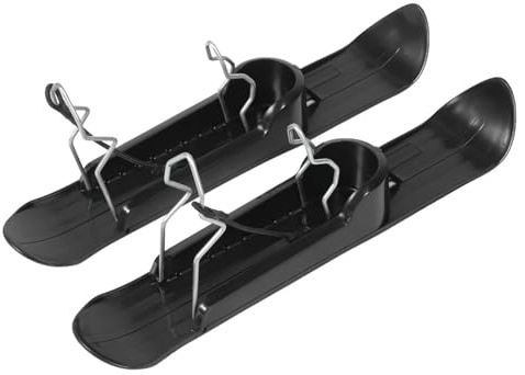 Wuvfojca Skier Für Kinderwagen 53 X 10 X 9 cm Skiaufsatz Kinderwagen Eisenbeschichtung Schnee Schlitten Kinder Scooter Schneeschlitten Für Rollatoren Und Fahrrad Resorts Parks Sport Outdoor