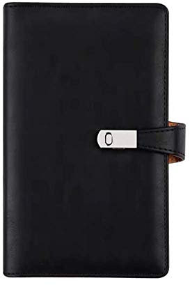 A6 Porte-Cartes de Visite Cuir Commercial Bureau Classeur Card Folder Carte de Crédit 120 Pochettes Capacité 240 Cartes Hommes Femmes Voyage Long Organisateur Noir