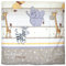 Deko Kissenbezug für Baby Kind Bezug für Kissen 80x80 cm D25