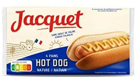 Jacquet Pains spéciaux pour hot dogs - Le paquet de 240g