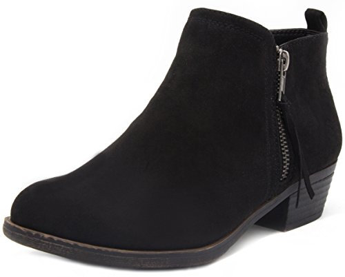 LONDON FOG Damen Tina Ankle Bootie, Schwarz Fx Sde, 39 EU