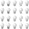 HUAMu 20 Pack Warm White Color Light Bulb B22 Bayonet, Decorative Festoon Bulb 2W, Small Golf Ball Bulb, for Outdoor Indoor String, Christmas, Tree, Fairy Party Night Lights