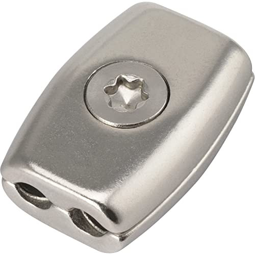 OPIOL QUALITY Drahtseilklemme Eiform 2mm Edelstahl V4A (1 Stück) Seil Stahlseil Draht Klemme