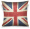 Linomo Kissenbezug 40x40 cm, Jahrgang UK Flagge Union Jack Englisch England Dekorative Kissenbezug Kissenhülle für Couch Sofa Bett Hause
