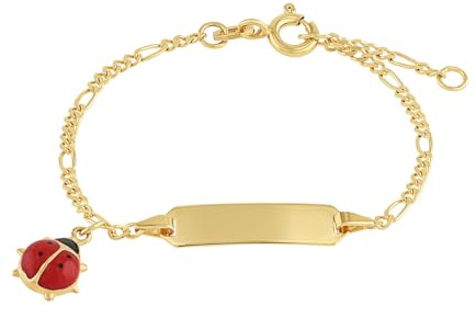 Amor Identarmband Mädchen Kinder Armschmuck, 12+2 cm, Rot, Kommt in Schmuck Geschenk Box, 2014262