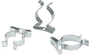 WITTKOWARE Tool Clips, Federklemmen aus Federstahl, verzinkt, geschlossen, Ø 19-21mm, 10 Stück
