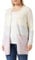 ONLY Damen Onlqueen L/S Long Cardigan KNT Noos Strickjacke, Ecru/Stripes:w. Jadelite & Wood Rose Melange,M