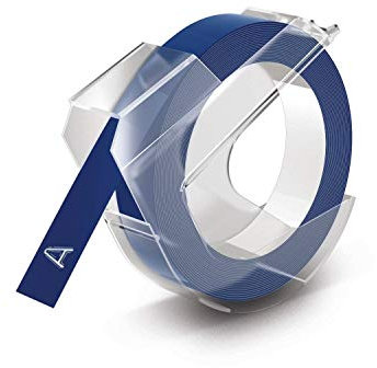 DYMO® Original Prägeband für Omega und JUNIOR Plastik 9mm x 3m - glänzend blau