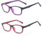 Outray 2 Pack Computer Glasses Blue Light Blocking for Kids Teens Children Gaming Eyewear Reduce Eyestrain Glasses Set2