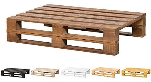Palettensessel, geschliffen und gebürstet, für Innen- und Außenbereich, 120 cm x 60 cm, Walnuss