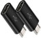 PENCILUPNOSE© USB TYPE C FEMALE TO MICRO USB MALE ADAPTER (2 pack) CONVERTER compatible with Samsung, Xiaomi, Oppo, Huawei, Vivo, LG etc.
