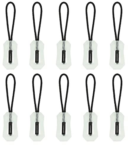 Sanmum 10 Stücke Leuchten im Dunkeln Reißverschluss, nachts leuchtende Markierung, Ideal zum Markieren von Zeltreißverschlüssen