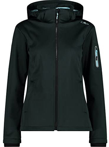 CMP Woman Jacket Zip Hood Melange Softshell 39A5006M Größe 36 F971 eden mel