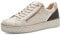 MARCO TOZZI Damen Sneaker flach aus Kunstleder mit Schnürsenkeln und Reißverschluss, Beige (Cream Comb), 40