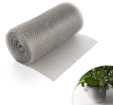 EFUTURETIME Filet en INOX, 12.5cm*6m, Maille Cuivrée Flexible, Grillage Anti Rongeur Limaces et Escargots, Protection de Semis Plante Jardin