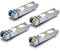 2 Pair of 1.25G SFP Bidi Transceiver 1000Base-BIDI, 1550nm/1310nm SMF, up to 2~3 km, for Cisco, Ubiquiti UniFi, Mikrotik, D-Link, Supermicro, Netgear and More.