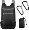 1pcs Faltbarer Rucksack Ultraleicht Wasserdicht, Faltbare Tasche Reisetasche Rucksack mit 2 Karabinerhaken für Outdoor Wandern Camping Reisen Klettern und Wassersport Männer Frauen
