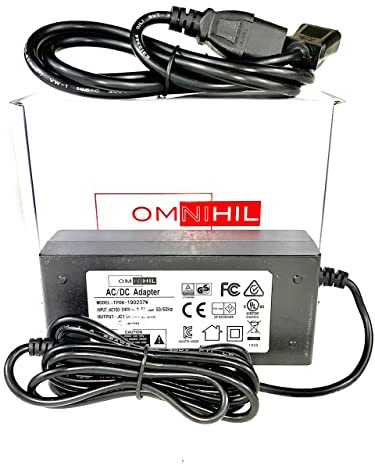 [UL Listed] OMNIHIL 8 Feet Long AC/DC Adapter Compatible with Positive Grid Spark Black 40 Watt Guitar Amplifier
