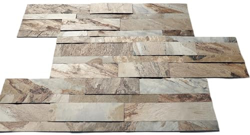 Steinfurnier Naturstein Wandverkleidung Universal ECHTSTEIN Marmor Schiefer Basalt Quarzit Steinplatte Klinker Riemchen