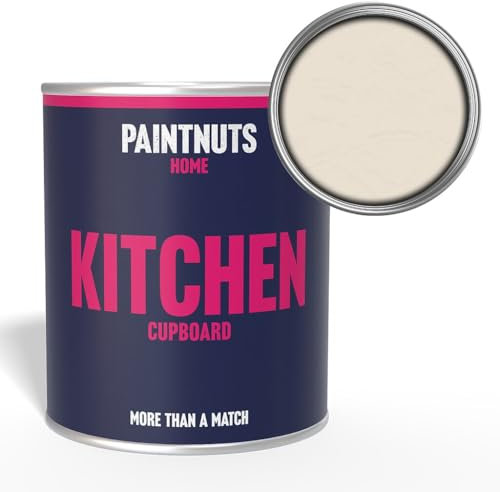 PaintNuts Kitchen Cupboard Paint - RAL-9001 - CREAM Gloss 250ml Tin