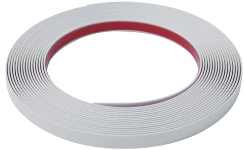 JSIWOTH 6M Peel and Stick Trim, Black Waterproof Molding Trim for Walls Edges, Borders, Window Frames, Backsplash Tiles, Flexible and Self Adhesive Trim