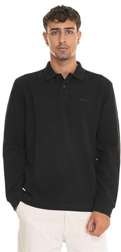 BOSS Hommes Petempestolong Polo en Coton Stretch mélangé à la Structure gaufrée