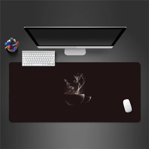 Tapis de Souris Gaming XXL 700x400x2mm,Tasses à café Grand Tapis de Souris,Base en Caoutchouc antidérapante,Spéciale Améliore la Précision et la Vitesse pour Gamer PC Ordinateur