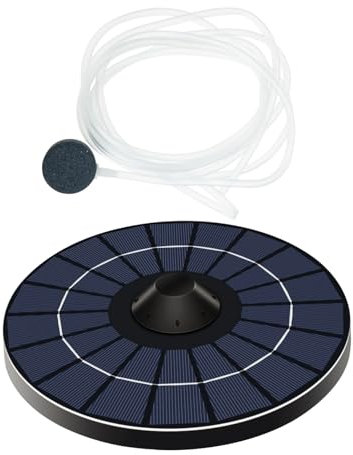 Kisangel Oxigenador Para Estanques De Piscinas y Peceras Bomba De Solar Flotante Fácil De Usar