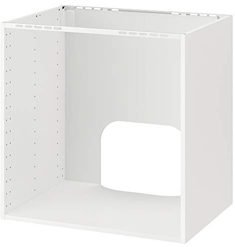 METOD Meuble bas pour four/évier encastré, 80 x 60 x 80 cm, blanc